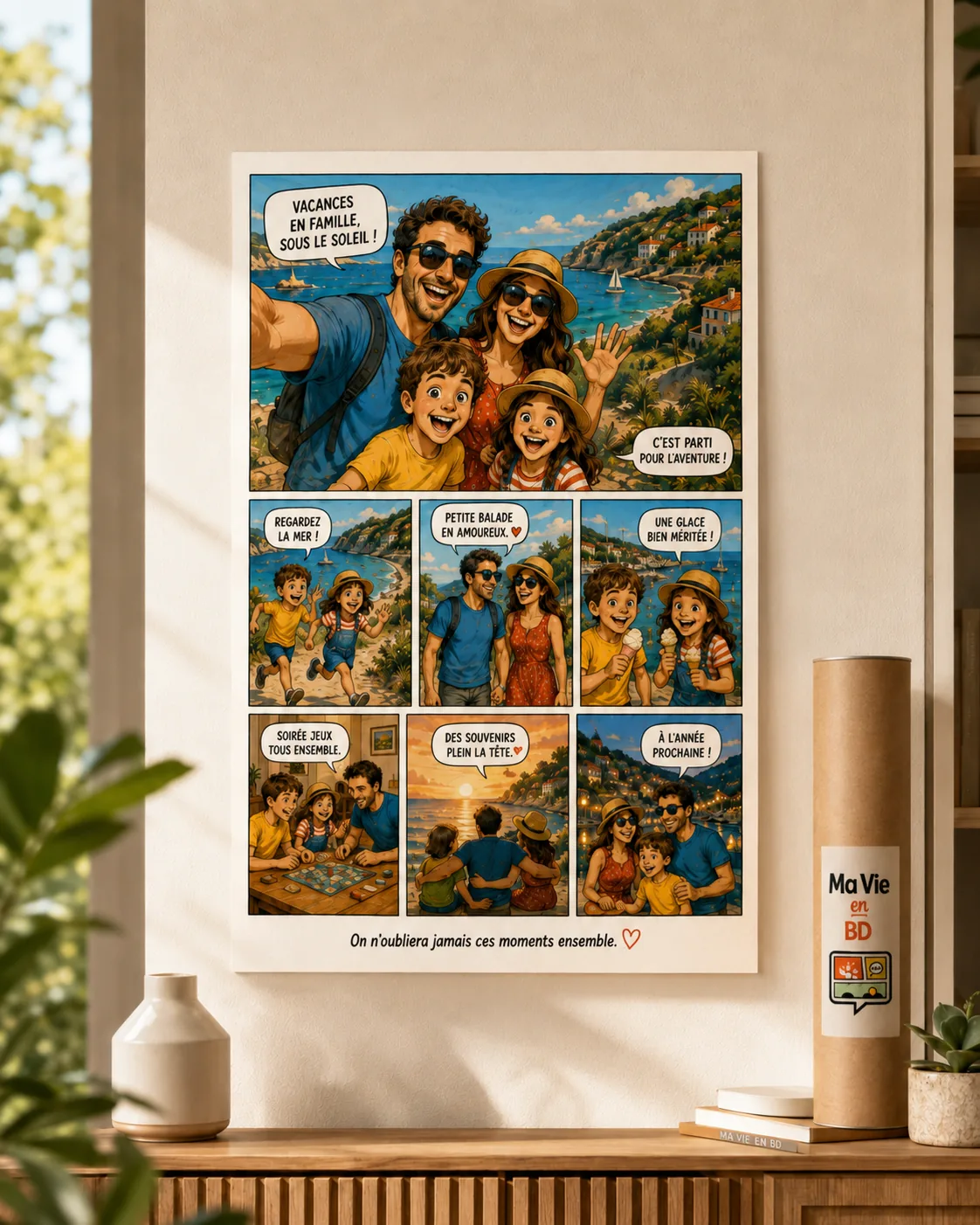 Exemple du poster Ma Vie en BD sans cadre